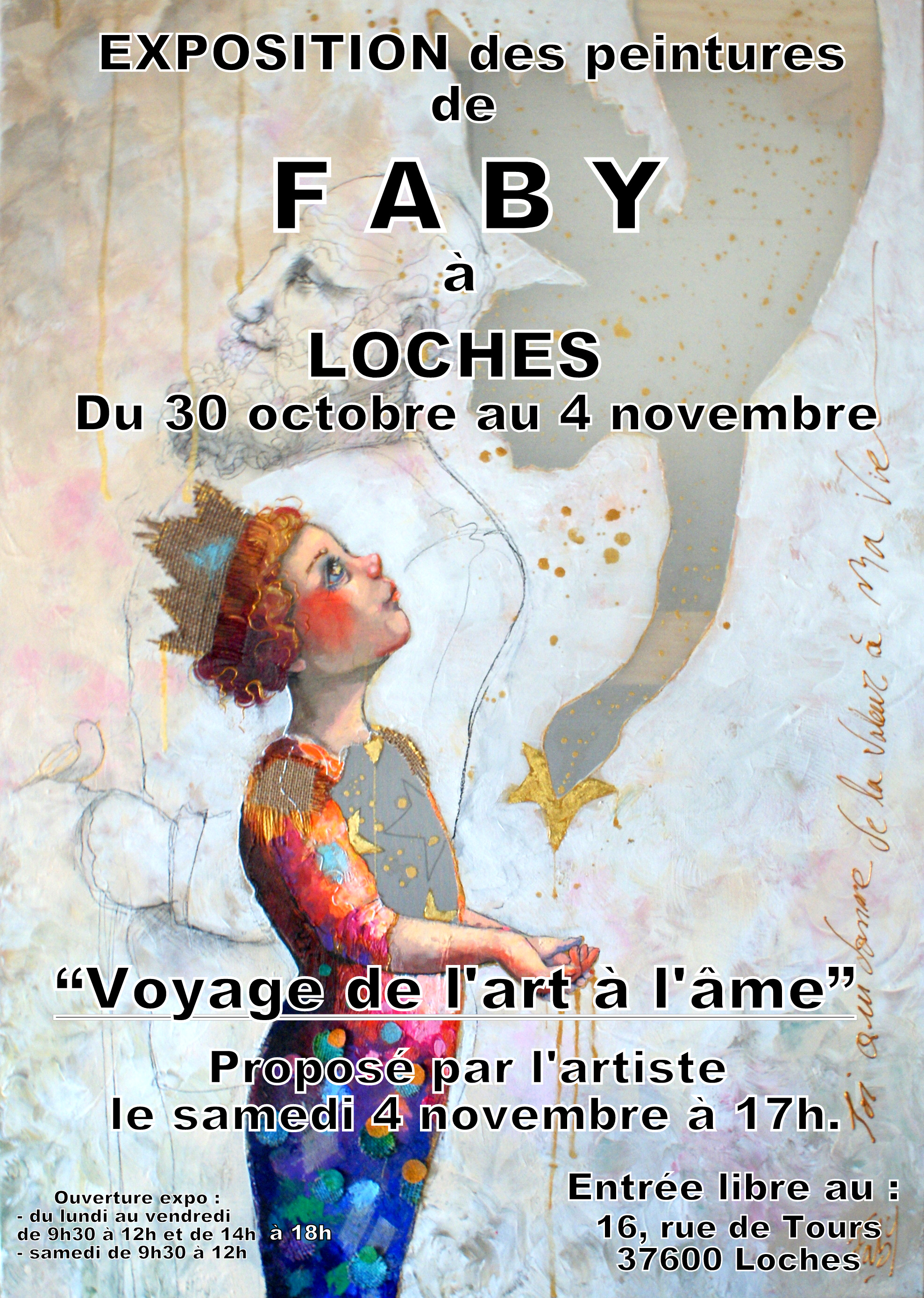 Du 30 oct au 4 nov exposition personnelle à Loches