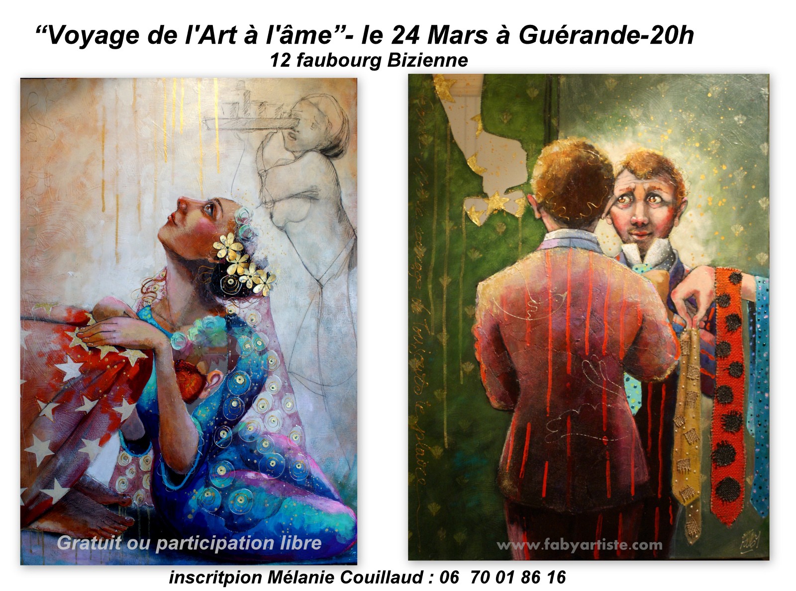 Voyage de l’art à l’âme le 24 mars 20h à Guérande